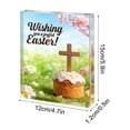 thumbnail image 2 of Blaxill Easter Acrylic Desk Ornament | 15x12x1.2cm Spring Holiday Decoration | Festive Home & Office Decor | Clear Patterned Display Piece, 2 of 5