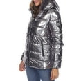 thumbnail image 4 of White Mark Women's Metallic Hooded Puffer Coat, 4 of 6