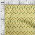 thumbnail image 2 of oneOone Viscose Jersey Yellow Fabric Coffeeinated & Vaccinated Sewing Material Print Fabric By The Yard 60 Inch Wide, 2 of 4