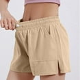 thumbnail image 6 of AXXD Khaki Workout Shorts Summer Sports Shorts Fitness Running Loose Breathable Quick Dried Yoga Shorts Mother's Day, 6 of 7