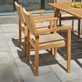 thumbnail image 3 of Chesapeake Outdoor Natural 7-Piece Wood Dining Set, 3 of 5