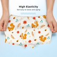 thumbnail image 3 of Yiaed Squirrel Maple Leaves And Nuts Print Boys' Boxer Briefs Cotton Casual Stretch Comfort Boys Boxers - Kids Boxer Briefs Underwear for Boys (6-18)-Large, 3 of 5
