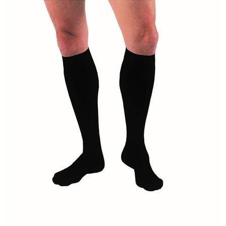 Jobst 115001 Compression Hose Knee High 15-20 mmHG Closed Toe Black Medium