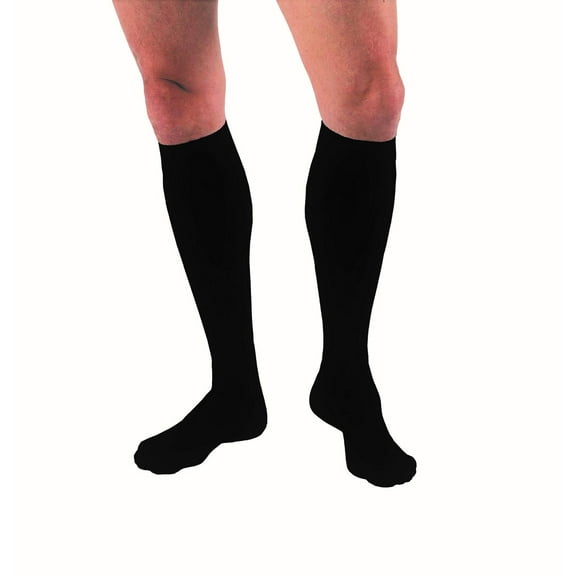Jobst 115001 Compression Hose Knee High 15-20 mmHG Closed Toe Black Medium