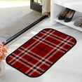 thumbnail image 4 of Floor Door Mats Bath Rugs Checkered Plaid , Entry Rug Non-Slip Washable Indoor Door Mat, Small Oriental Accent Throw Rug for Bedroom Kitchen Entryway Bathroom 36x24in Carpet Runner, 4 of 7