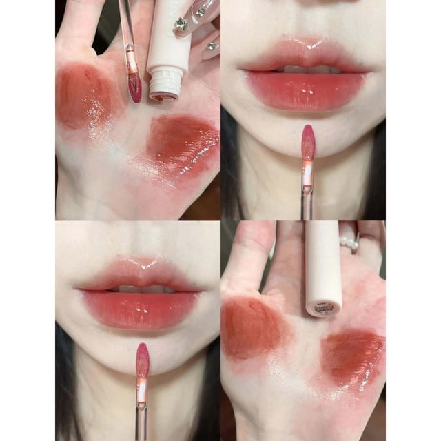 Fiudx Tinte Labial, Brillo Labial Hidratante con Efecto Espejo, Acabado Brillante de Larga Duración, Efecto Voluminizador para Labios Hidratados, Uso Diario, Regalo Ideal para San Valentín, Ingredien