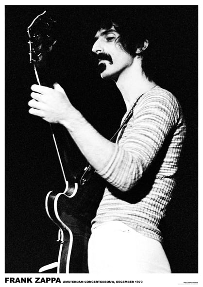 Frank Zappa With Guitar in Concert 11x17 Mini Poster 