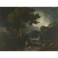 thumbnail image 2 of Richard Wilson 24x19 Black Ornate Framed Double Matted Museum Art Print Titled: The Destruction of Niobe's Children (1760), 2 of 5