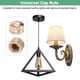 thumbnail image 5 of Paquete de 25 tuercas de tapa roscadas, tapas de tornillo M6x11mm para luminarias, tuerca de perilla estriada hembra para reemplazo de cubierta de luz de techo [Tono dorado], 5 of 7
