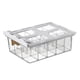 thumbnail image 2 of Caja de almacenamiento para calcetines, ropa interior y armario con divisores portátiles y cajón extraíble debajo del estante. cuadrícula grande de 15, 2 of 9