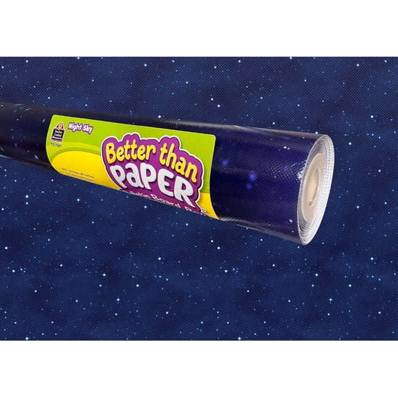 Teacher Created Night Sky Better Than Paper Bulletin Board Roll, 4' x 12' (TCR 77897)