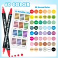 thumbnail image 3 of Marking Pen FUMILE Set de pintura acrílica de doble punta de 60 colores, 3 of 7