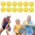 thumbnail image 3 of Pickleballs para Al Aire Libre 12 Uds. Bolas Pickleball Con 40 Agujeros Principiantes, 3 of 9