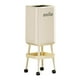 thumbnail image 1 of Bote de Basura Alto con Ruedas Y Compartimento Doble Cubo de Desperdicios Sin Tapa con Almacenamiento Extra Y Diseño Ergonómico Estructura Sólida en P beige con bandeja, 1 of 9