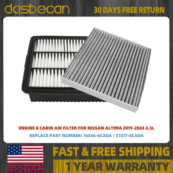 Dasbecan Engine Air Filter   Cabin Air Filter Compatible with 2021-2024 Hyundai Elantra 2.0L Replaces# 28113AA100, 28113BE000, 97133-L1000