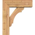 thumbnail image 3 of Ekena Millwork 7 1/2"W x 24"D x 28"H Olympic Block Smooth Bracket w/ Offset Brace, Western Red Cedar, 3 of 25