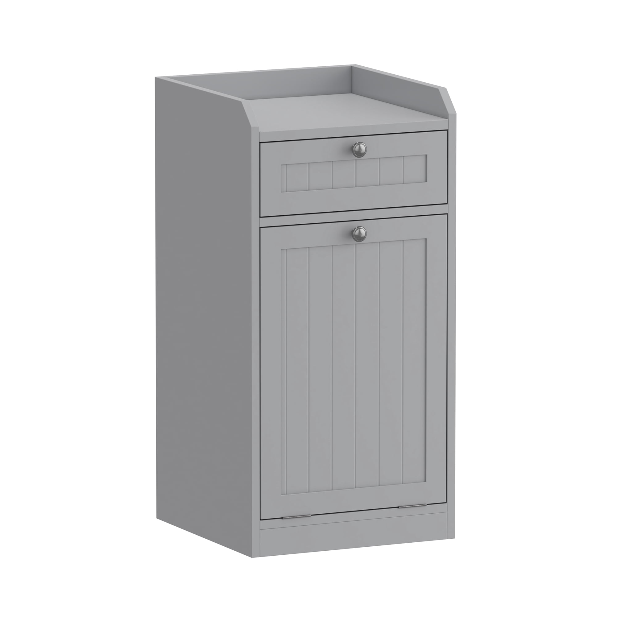 Kitchen Tilt Out Cabinet Bathroom Laundry Cabinet with Drawer ,Storage Cabinet for Bathroom, Kitchen and Bedroom Storage Cabinets,Gray