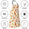 thumbnail image 6 of Bingfone Flower Fox Apron Gifts For Men, Women Professional Grade Chef Apron for Kitchen,BBQ & Grill, 6 of 8