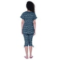 thumbnail image 4 of Moomaya Printed CottonNightwearSet For Womens Top & Capri Pant 2 Piece Sleepwear, 4 of 5