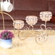 thumbnail image 3 of Candelabro de 3 brazos de cristal para mesa de centro de mesa de té dorado, 3 of 8