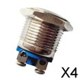 thumbnail image 1 of Colaxi 3-Lot de 6 16mm Étanche Auto-Réinitialisable Interrupteur à Bouton-Poussoir Contact-1 4 Pcs, 1 of 5
