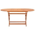 thumbnail image 2 of vidaXL Folding Patio Table 63"x33.5"x29.1" Solid Wood Eucalyptus, 2 of 6