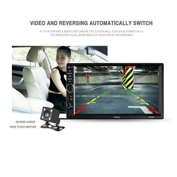 2 Din Car Radio 7 Touch Screen Mirror Link Android Player with Autoradio  Bluetooth USB AUX TF Support Rear View Camera ,not included the Camera 