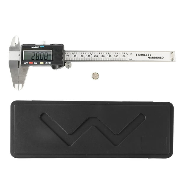 Calibrador micrométrico electrónico calibrador digital de larga duración de acero inoxidable de 0 a 150 mm fácil uso para ingeniería ANGGREK Otros