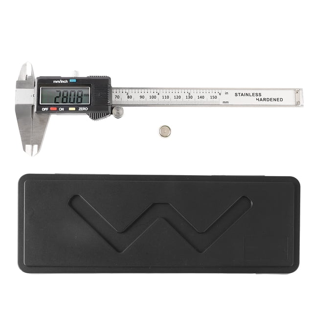Calibrador micrométrico electrónico calibrador digital de larga duración de acero inoxidable de 0 a 150 mm fácil uso para ingeniería ANGGREK Otros