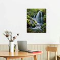 thumbnail image 2 of JEUXUS Waterfall in Tropical Rainforest of Canvas Wall Art Print, Rainforest Artwork, 2 of 4