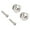 Mushroom head silver, variant on 2pack Easyly Install Rusts Resistant Strap Buttons Locking Pegs Bass Lock for Guitar and Ukulele