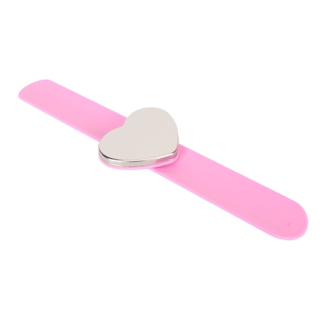 Alfiletero De Costura Magnético, Pulsera De Alfileres Con Banda De Silicona Suavizante Rosa En Forma De Corazón Para Peinado
