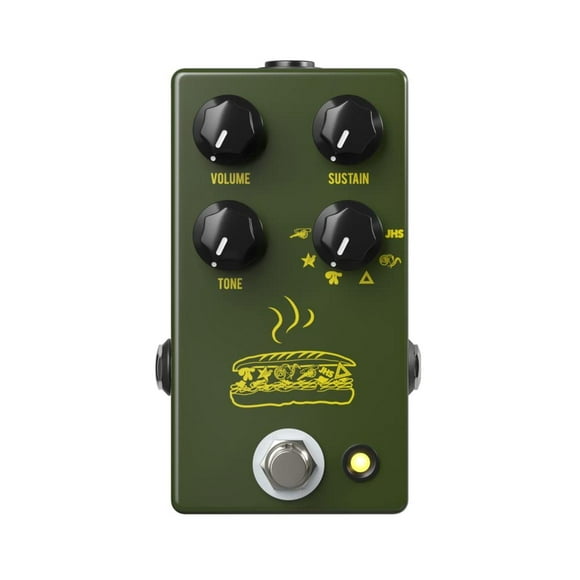 Pedal Fuzz JHS Muffuletta verde militar MFG