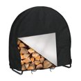 thumbnail image 1 of Housse de Cerceau pour Bûches de Bois, Extérieur, Robuste, Imperméable et Résistante aux Intempéries, Housse de Support de Rangement pour Rondins, avec Fermeture Éclair Complète, Support de Rangement pour Anneaux en Bois (102x61x104cm), 1 of 5