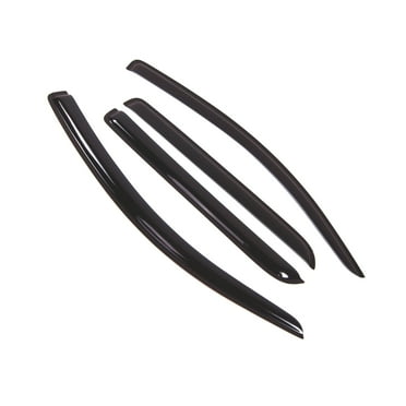 Tuningpros WD2-442 Outside Mount Window Visor Deflector Rain Guard Dark Smoke 4 Pcs Set For 2008-2016 Toyota Sequoia