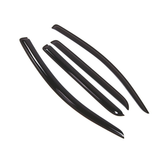 Tuningpros WD2-442B Outside Mount Window Visor Deflector Rain Guard Dark Smoke 4 Pcs Set For 2017-2018 Toyota Sequoia
