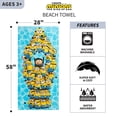 thumbnail image 3 of Toalla Franco Kids Minions The Rise of Gru 148 cm x 71 cm, 3 of 5
