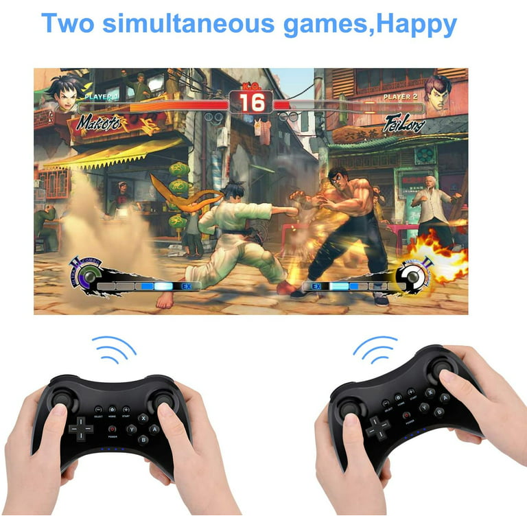 Compatible Nintend For Wii U Pro Controller USB Classic Dual Analog  Bluetooth Wireless Remote Controle For