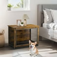 thumbnail image 6 of JY QAQA Dog Crate Furniture, Wooden Dog Crate Table, Double-Doors Dog Furniture, Indoor Kennel, Dog Cage/Brown/M, 6 of 11