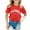 Red, variant on Tiijoy T Shirt for Girls California Print Short Sleeve T-Shirt Casual Sports Tshirt, Sizes 7-8