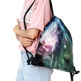 thumbnail image 2 of Space Ghost Mochila de Cuerdas para Deportes y Gimnasio, Bolsa de Cuerdas Resistente al Agua, Bolsa Cinch, 30×40cm, 2 of 6