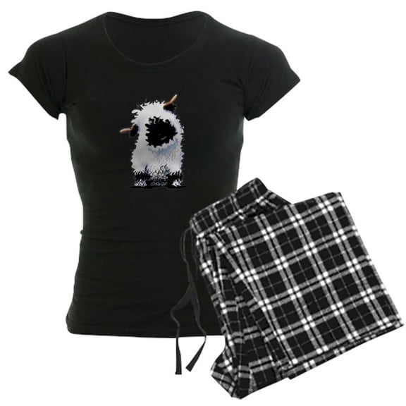 CafePress - Valais Blacknose Sheep - Women's Dark Pajamas