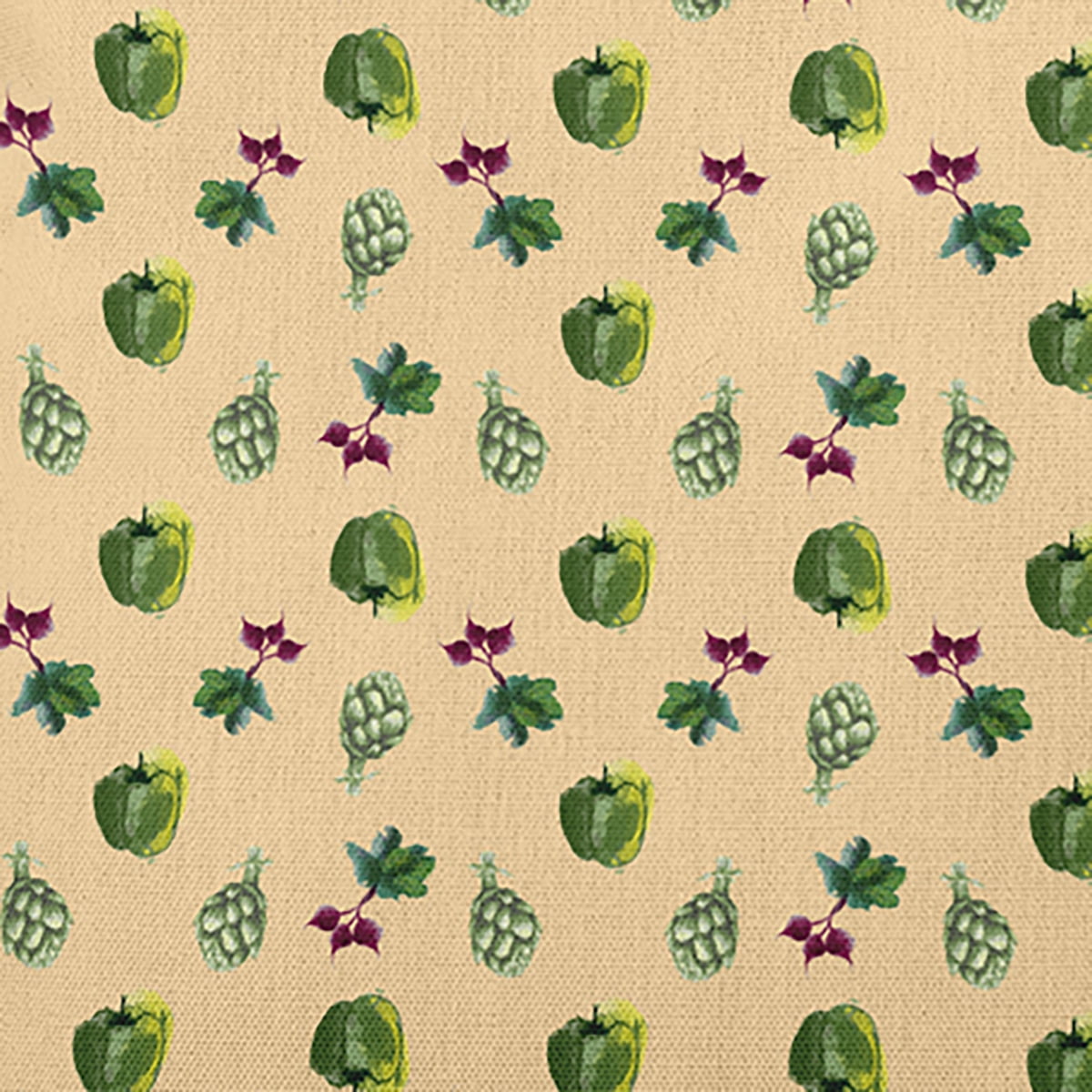 18" x 18" Simply Daisy Three Veggies Pattern Polyester Indoor/Outdoor Pillow, Corn Stalk Qty 1