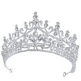 thumbnail image 1 of OUNONA 1Set Rhinestone Zinc Alloy Wedding Tiara for Women Bridal Headpiece Accessory, 1 of 7