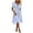 *14-Multicolor, variant on VBVC Women's Floral V-Neck Wrap Midi Dress,Short Sleeve Flowy A-Line Dress For Women,Ladies' Casual Gradient Summer Sundress with A Removable Belt,Black,S-3XL