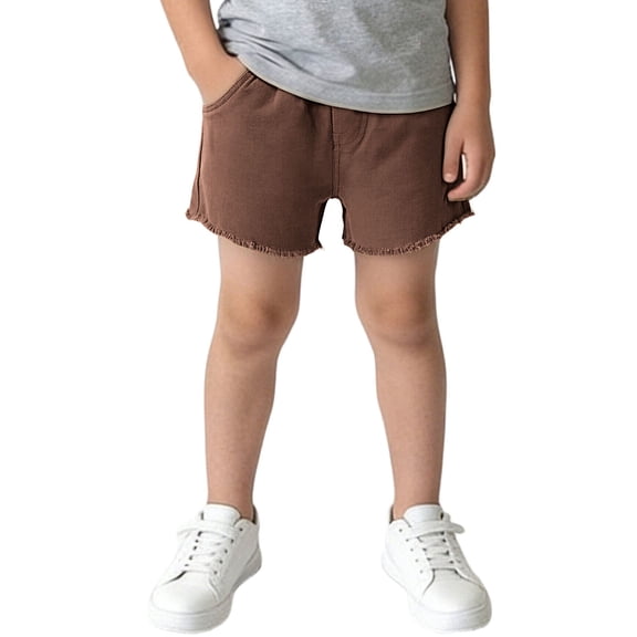 ZACPNCV Toddler Boys Athletic Shorts Casual Beach Shorts Boys Mesh Basketball Soccer Knee-Length Shorts Coffee 2-3 Years