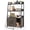 Gray, variant on Costway Cat Litter Box Enclosure with Storage Shelves with Scratching Pad, Charging Station
