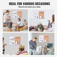 thumbnail image 6 of VEVOR 24"x18" Whiteboard & Cork Board Combo with Aluminum Frame – 2-in-1 Magnetic Dry Erase Bulletin Board for Wall Mount – Ideal for School, Home, Office, 6 of 9