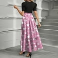 thumbnail image 3 of Raglan Sleeve Beach Wedding Guest Dress, A Line Summer Dresses for Women 2025 Spring Flowy Dress with Sleeves Vacation Cocktail Dinner Black Graduation Maxi College Silk Sexy Pink Xl, 3 of 3