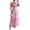 Z24Pink, variant on Women Floral Cottagecore Dress Chiffon Puff Sleeve Maxi Ruffled Corset Dress Yellow M